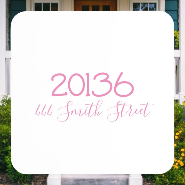 Personalisierte Zip Code Street-Adresse Getränkeuntersetzer (Von Creator hochgeladen)