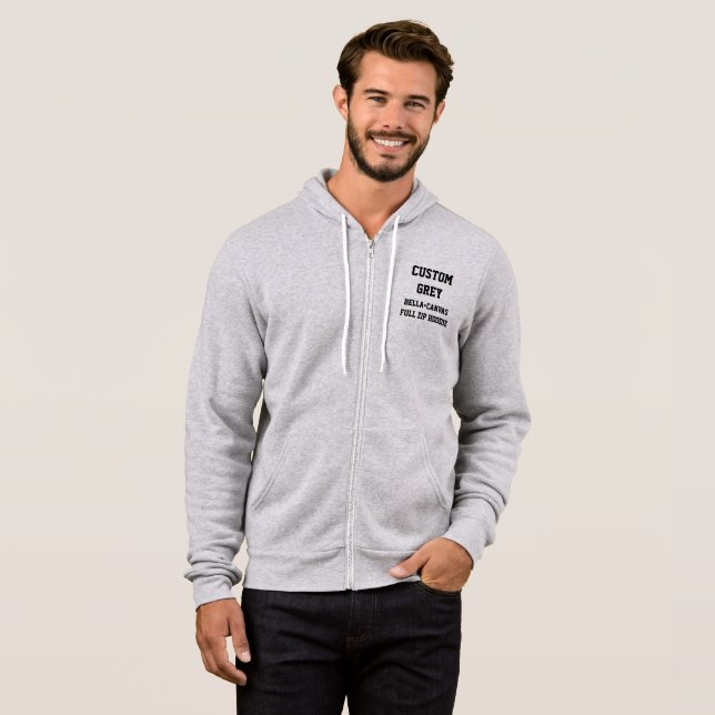 Personalisierte ZIP-HOODIE Hoodie (Vorne ganz)