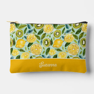 Personalisierte Zitronen-Accessoire-Tasche Zubehörtasche