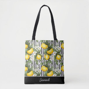 Personalisierte Zitronen-Tasche Tasche