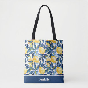 Personalisierte Zitronen-Tasche Tasche