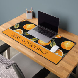 Personalisierte Zitrusfrüchte-Themed Schreibtischm Schreibtischunterlage
