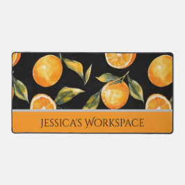 Personalisierte Zitrusfrüchte-Themed Schreibtischm Schreibtischunterlage