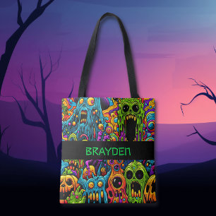 Personalisierte Zombies Halloween Trick oder Treat Tasche