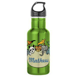 personalisierte Zootiere Trinkflasche