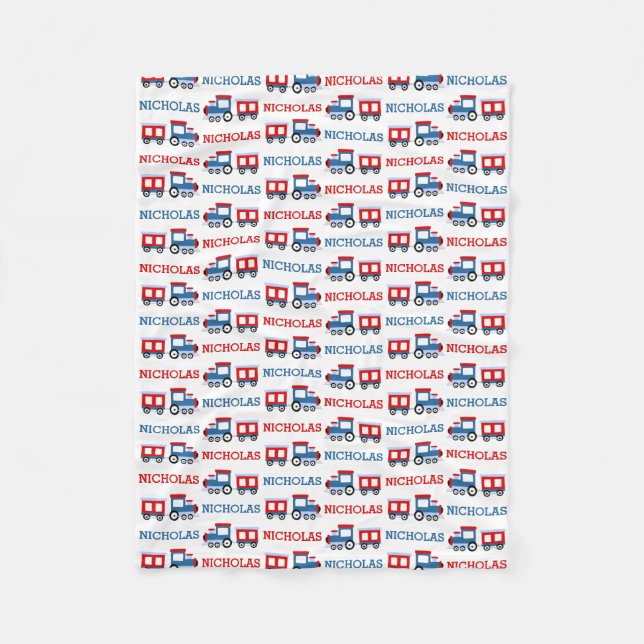 PERSONALISIERTE Zugkids Blanket Fleecedecke (Vorderseite)