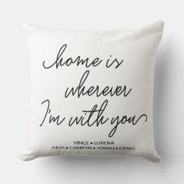 Personalisierte Zuhause ist überall dort, wo ich m Kissen