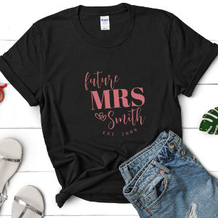 Personalisierte zukünftige Frau Maßgeschneiderte z T-Shirt