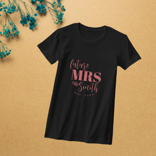 Personalisierte zukünftige Mrs. Individuelle Braut T-Shirt