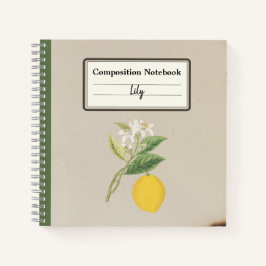 Personalisierte Zusammensetzung des handgezogenen  Notizbuch