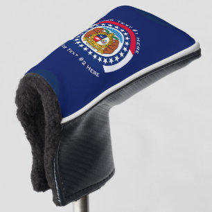 Personalisierte Zustandsflagge für Ihren Text: Golf Headcover