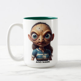 Personalisierte Zwei-Tonen-Tasse für Frauen Zweifarbige Tasse