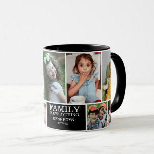 Personalisierten 10 Familienname für Fotocollage Tasse