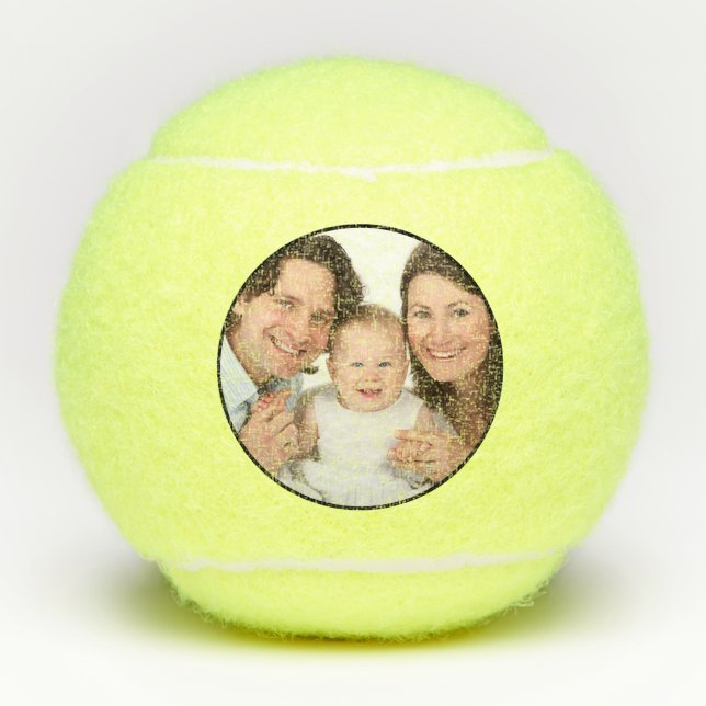 Personalisierten 1 Foto Tennisbälle (Vorderseite)