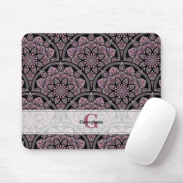 Personalisierten 20er Jahre duskische Rose Blumenf Mousepad (Mit Mouse)