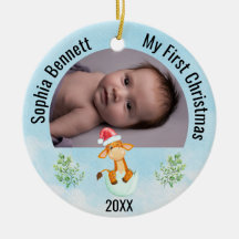Personalisierten 2 Fotos Babys Mein erstes Weihnac