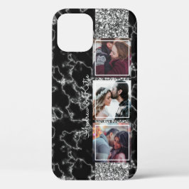 Personalisierten 3 Fotomaterial Schwarz-Grau-Marmo Case-Mate iPhone Hülle
