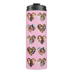 Personalisierten 4 Fotos der Familie Thermischer T Thermosbecher
