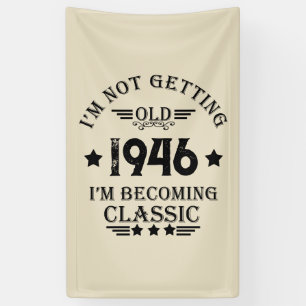 Personalisierten achtzig Vintage 80. Geburtstagspa Banner