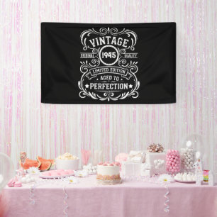 Personalisierten achtzig Vintage 80. Geburtstagspa Banner