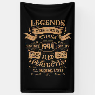 Personalisierten achtzig Vintage 80. Geburtstagspa Banner