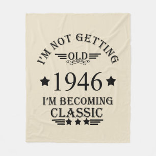 Personalisierten achtzig Vintage 80. Geburtstagspa Fleecedecke
