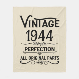 Personalisierten achtzig Vintage 80. Geburtstagspa Fleecedecke