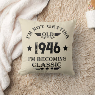 Personalisierten achtzig Vintage 80. Geburtstagspa Kissen