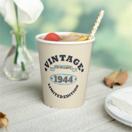 Personalisierten achtzig Vintage 80. Geburtstagspa Pappbecher