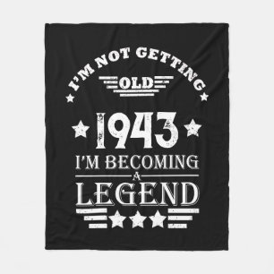 Personalisierten achtzig Vintagen 80. Geburtstag Fleecedecke