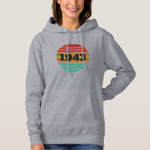 Personalisierten achtzig Vintagen 80. Geburtstag Hoodie