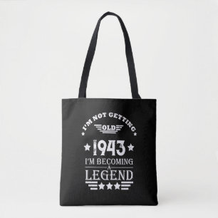 Personalisierten achtzig Vintagen 80. Geburtstag Tasche