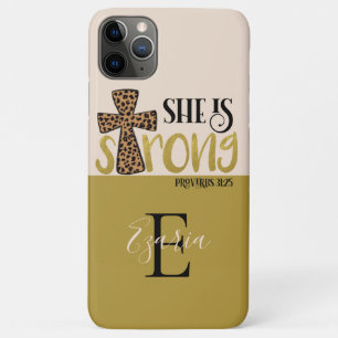 Personalisierten Christliche sie ist starke Sprich Case-Mate iPhone Hülle