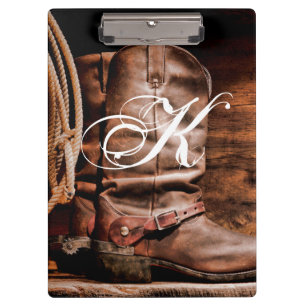 Personalisierten Clip-Board Cowboy Stiefel Stall H Klemmbrett