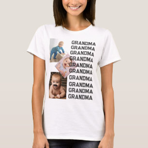 Personalisierten einer Art FotoCollage GRANDMA T-Shirt