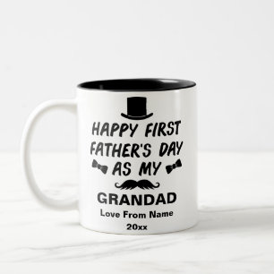 Personalisierten erste Väter als meine Großmutte Zweifarbige Tasse
