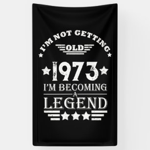 Personalisierten fünfzig Vintagen 50. Geburtstagsp Banner