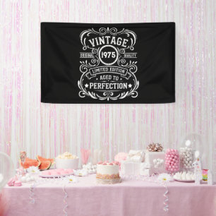 Personalisierten fünfzig Vintagen 50. Geburtstagsp Banner