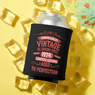 Personalisierten fünfzig Vintagen 50. Geburtstagsp Dosenkühler