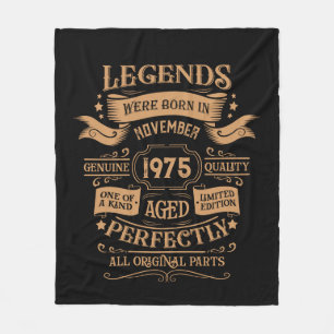 Personalisierten fünfzig Vintagen 50. Geburtstagsp Fleecedecke