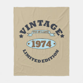 Personalisierten fünfzig Vintagen 50. Geburtstagsp Fleecedecke