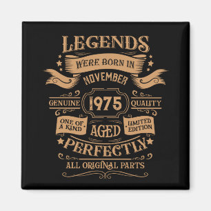 Personalisierten fünfzig Vintagen 50. Geburtstagsp Magnet