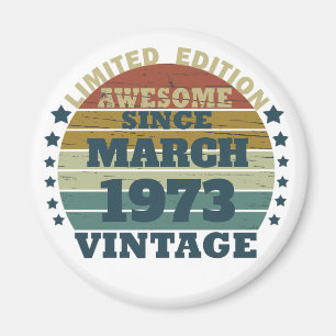 Personalisierten fünfzig Vintagen 50. Geburtstagsp Magnet