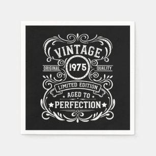 Personalisierten fünfzig Vintagen 50. Geburtstagsp Serviette