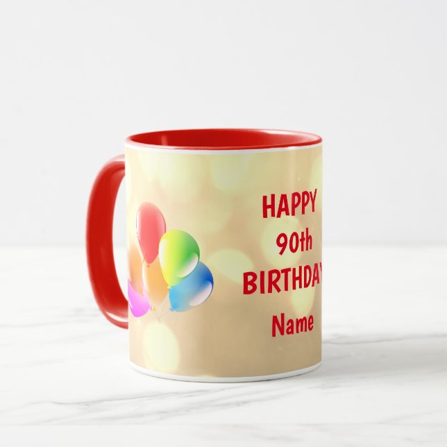 Personalisierten Geburtstag Tasse (Vorderseite Links)
