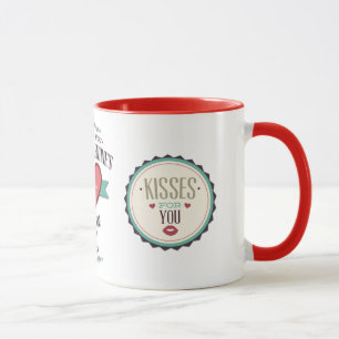 Personalisierten glücklichen Valentines für mein Tasse