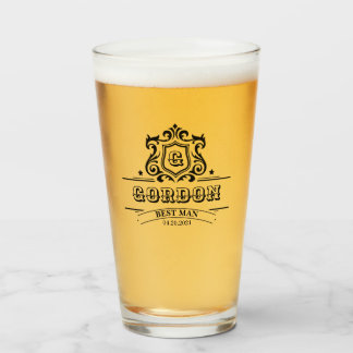 Personalisierten Trauzeuge Bestman Groom Pint Glas