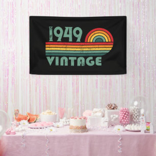 Personalisierten Vintagen 75. Geburtstag Banner