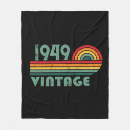 Personalisierten Vintagen 75. Geburtstag Fleecedecke