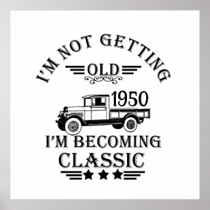 Personalisierten Vintagen 75. Geburtstag Poster